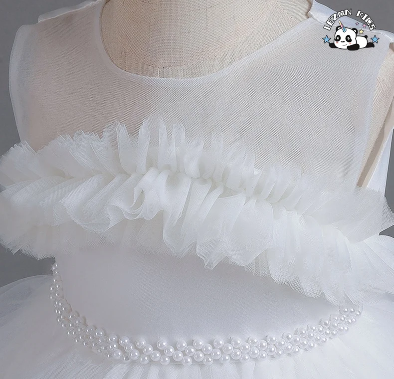 LEZONKIDS - Hot Selling  Kids Pink Dresses Little Girl Ball Gowns Flower Girls Long Dress
